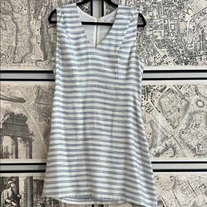 JB by Julie Brown Blue and White Striped Mini Dress